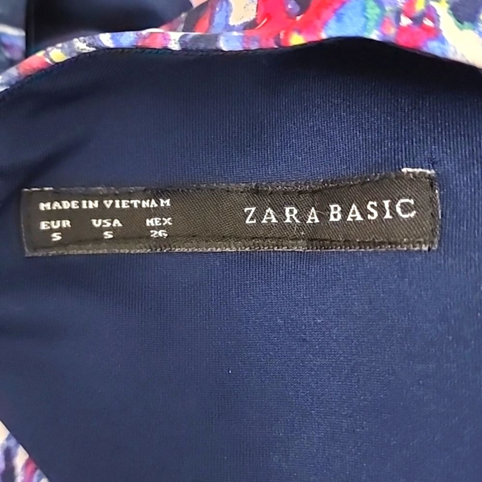 Zara Basic Purple Abstract Cutout Back Dress.  Si… - image 3