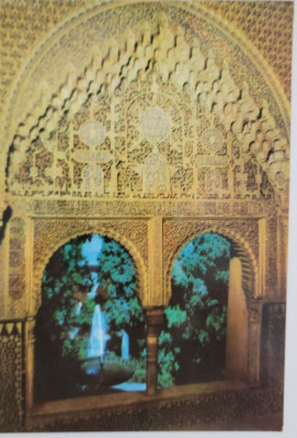 Daraxa's Belvedere Granada Alhambra Spain Postcard 4X6 Unposted