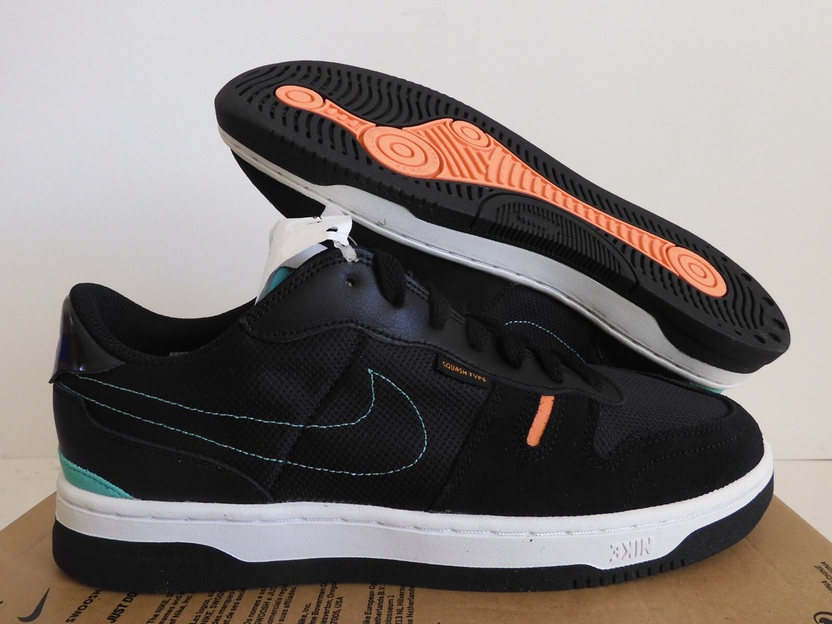 NIKE SQUASH TYPE BLACK-MENTA ORANGE-TRANCE SZ 8 [CJ1640-010