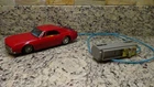vintage Bandai 1967 Chevy Camaro remote control motor Japan tin litho red
