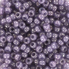 Miyuki Seed Beads Round Size 8/0 Transluscent Alabaster Luster Lavende 22 GM