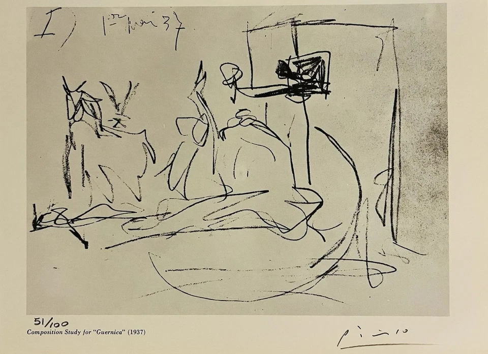 Pablo Picasso Hand-Signed Original Print With COA and +$3,500 USD Appraisal - Image 2 of 4
