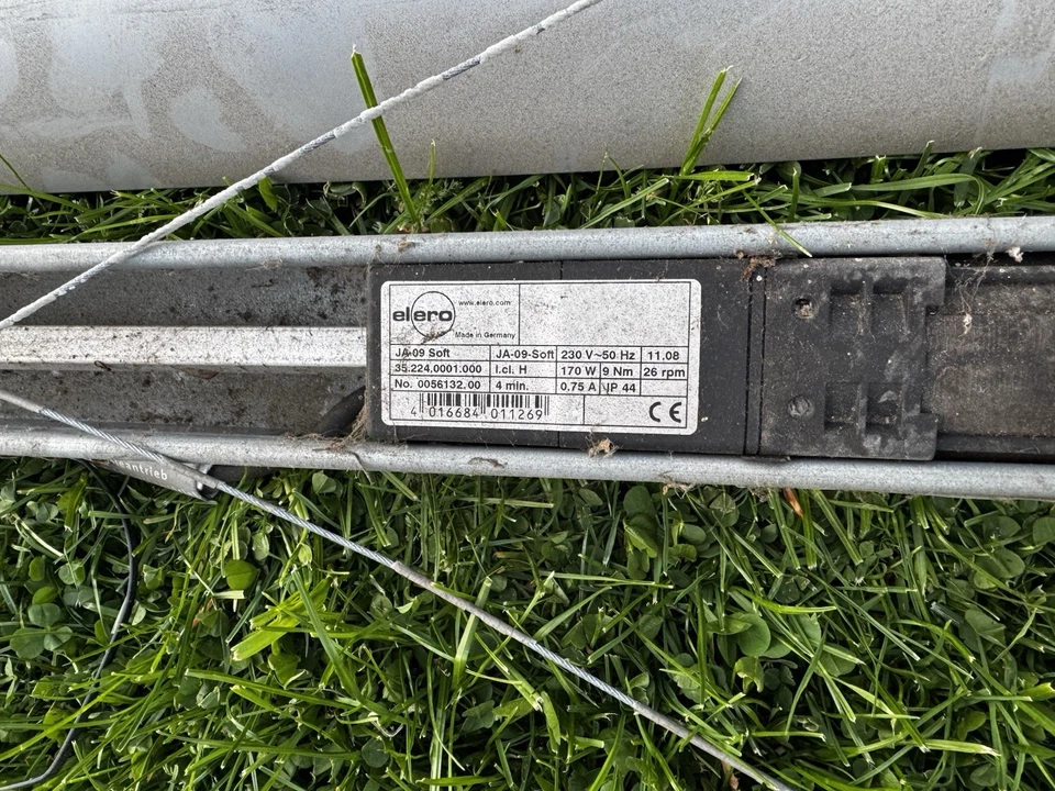 2X C80L FLAT ALU JALOUSIE AUSSENRAFFSTORE SEILFÜHRUNG + MOTOR GEBRACHT - Bild 4 von 4