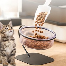 Raised Cat Bowl Anti Slip Pet Feeder Waterer Detachable Pet Feeding Station Dog
