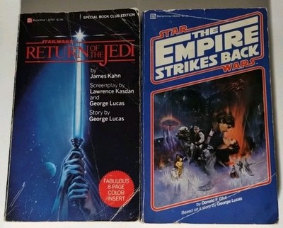 Star Wars THE EMPIRE STRIKES BACK & THE RETURN OF THE JEDI Lot of 2 Paperback