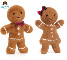 Jellycat Large 35CM Jolly Gingerbread Ruby/Fred Plush–BNWT+ Dust Bag (Brand New)