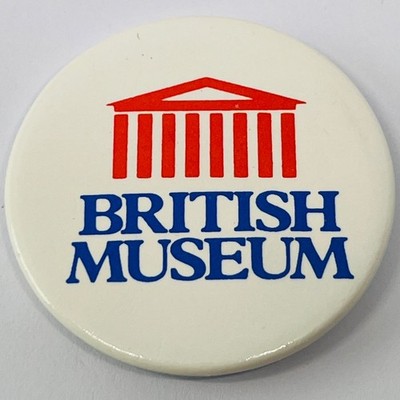 British Museum London England Souvenir Besucher Tourismus Anstecknadel Button Badge