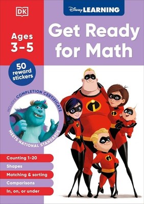 Disney Learning Get Ready for Math (Ages 3-5): Preschool Beginner Math Workbook 