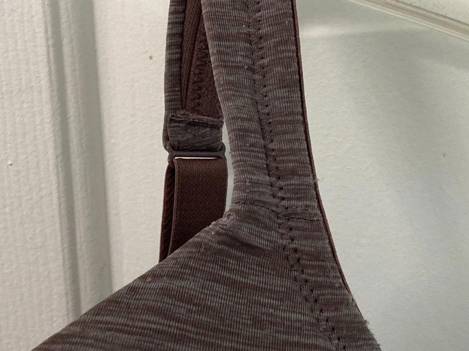 Cacique Lightly Lined Full Coverage Bra with Lace 42DD Purplish Brown/Gray Taupe - Image 3 of 4