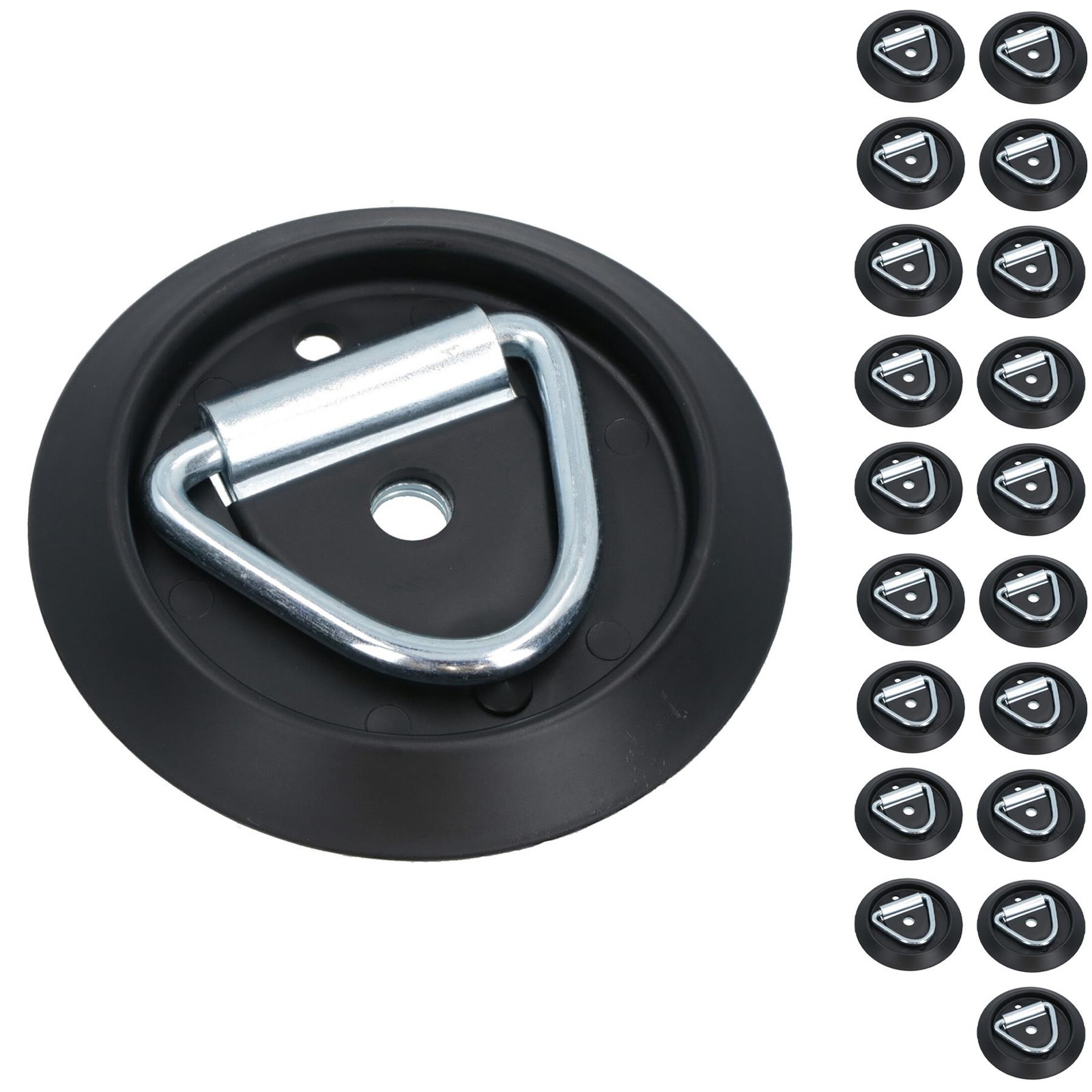 Surface Mounted D Ring Tie Down Lashing Ring Anchor Trailers Vans Trucks 20pc