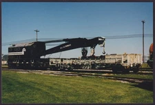 Conrail RR Industrial Brownhoist Crane Car #45210 & flat color photo 1997