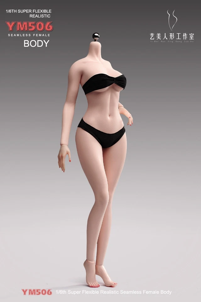 YM 1/6 Female Action Figure Body Sexy Bust Super Flexible Seamless Toy W/Details - Image 4 of 4