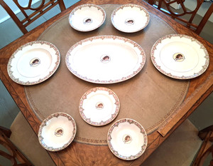 Vintage 1914 Drink Moxie China Advertising Plates w/ Muriel Ostriche Set MINT