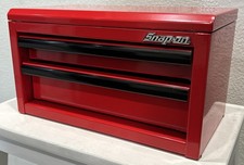 Snap On Tools Mini Micro Steel 2 Drawer Toolbox Tool Chest Red