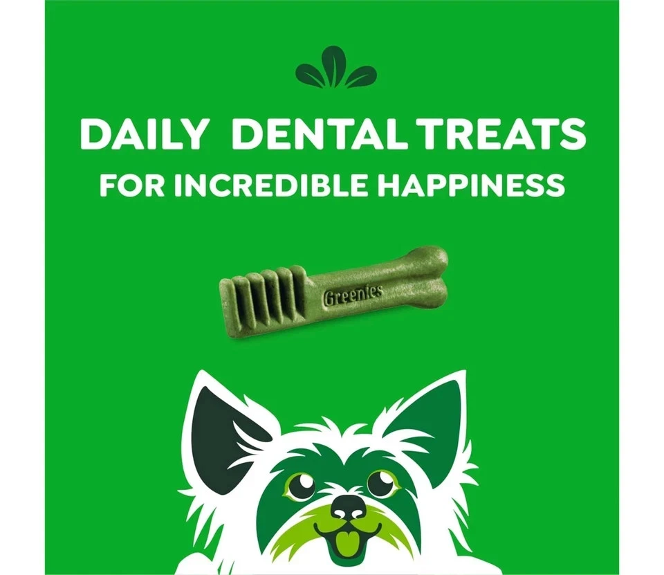 GREENIES Original TEENIE Dental Dog Treats 192 Count Free & Fast Shipping - Image 3 of 4