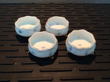 Tiny, Footed Porcelain Open Salt Dip, Cellar, Dish 1.5" Antique Germany