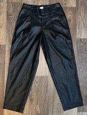 A New Day Women's Faux Leather Pants Black Size 2