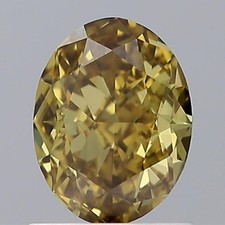 1.05ct GIA Certified Natural Fancy Dark Brown Yellow Oval Cut Loose Diamond 3141.90 per carat