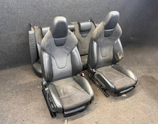 RECARO pelle / Alcantara S6 A6 4F Avant rivestimento in pelle sedili neri Allroad
