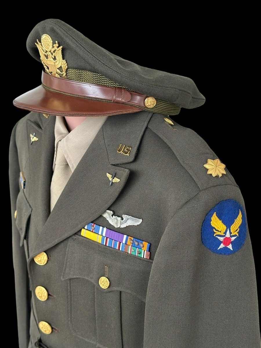 WWII USAAF Named Pilot Major's 4-Pocket Uniform | eBay