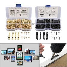 Double Hole Sawtooth Picture Hanger Frame Hanging Hooks For Paintings Photos