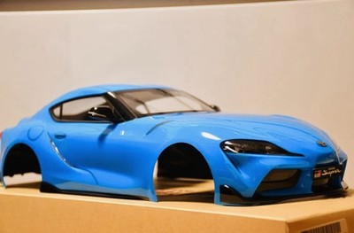 Tamiya 1/10 Toyota GR Supra Painted Body Blue Unused RC Drift Touring Car
