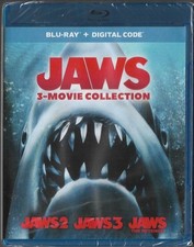 Jaws 3-movie collection [Blu-ray + Digital] (2020) NEW shark thriller classics