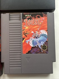 Joust Nintendo NES Box Game Styrofoam Sleeve No Manual Tested Clean