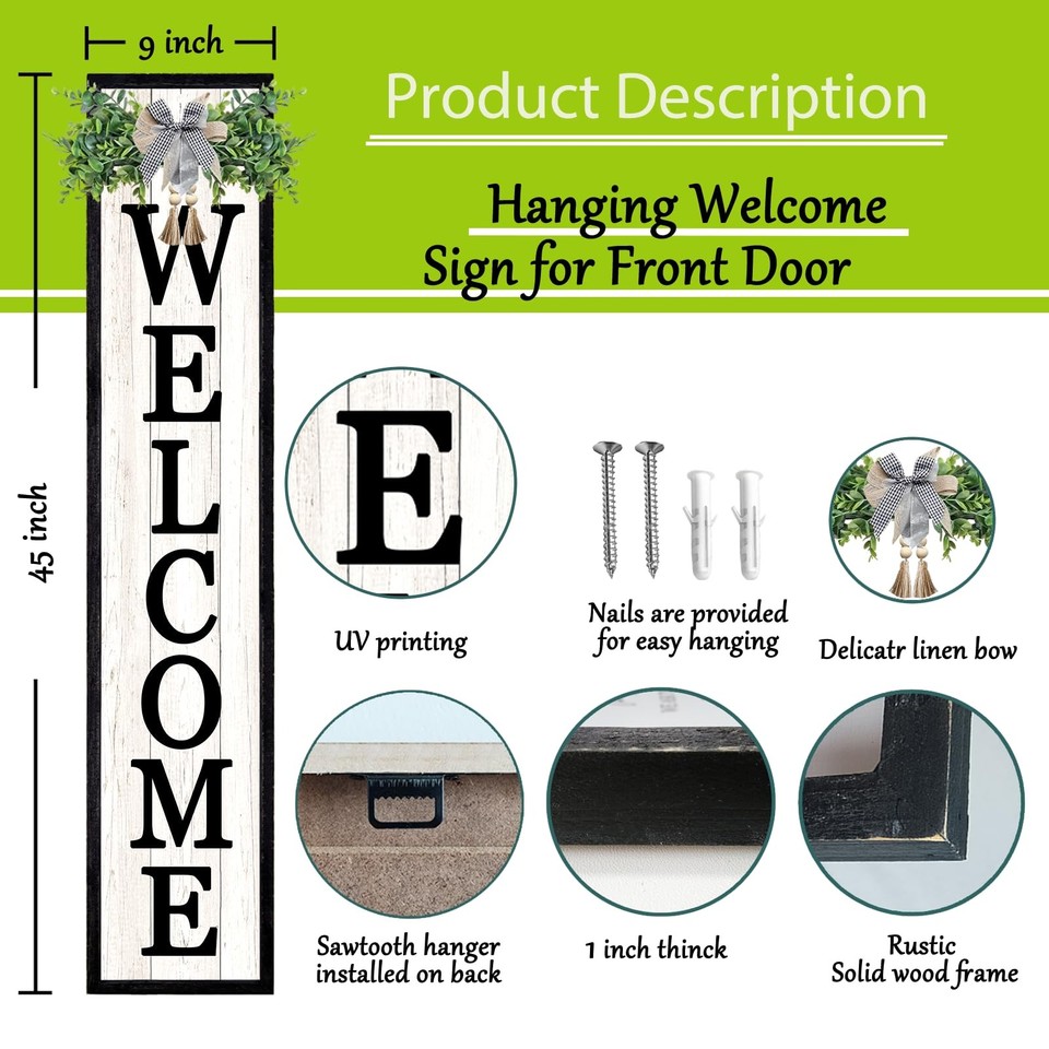 flowtorely Welcome Sign 45