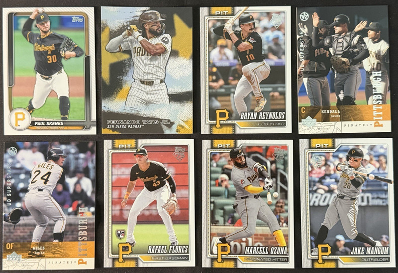 ⚾ 2025 Topps Pittsburgh Pirates 10 Card Lot Paul Skenes Reynolds Rookie RC