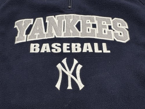 New York Yankees MLB Half Zip Fleece Youth Size 10-12 - Picture 2 of 8