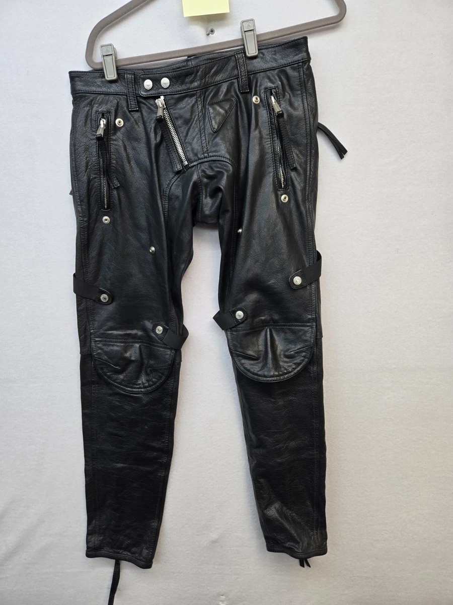 Dsquared2 Leather Regular Size Pants for Men for sale | eBay