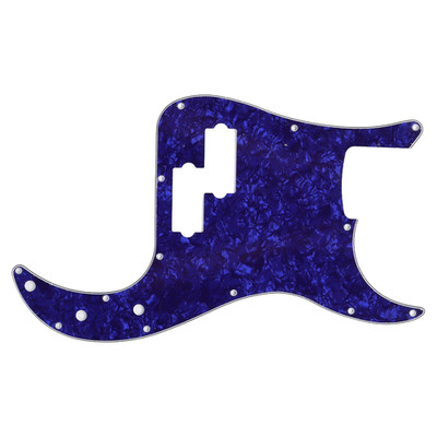 PVC 4 Ply P Bass Pickguard 13 Screw Holes Scratch Plate for PB Bass Blue Pearl