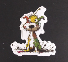 Adorable Bright Colorful Puppy Dog Sticker 2.5" x 2.25" AD