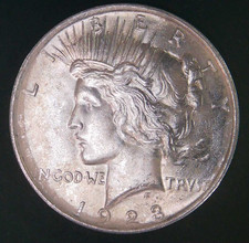 1923 P Peace Silver Dollar MS