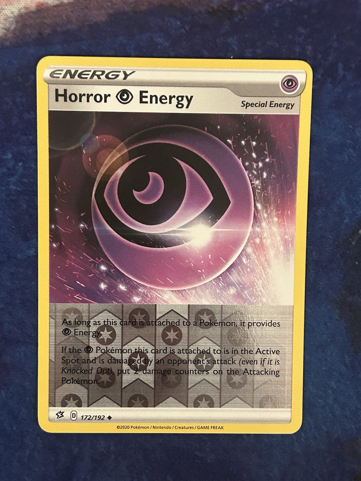 Pokémon Horror Energy Reverse Holo Uncommon # 172/192 - SWSH02: Rebel Clash - LP