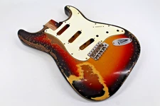 MJT Official Custom Vintage Aged Nitro Guitar Body Mark Jenny VTS 3Tone 3lbs11oz