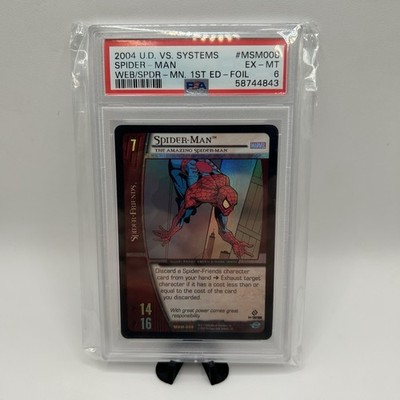 PSA 6 2004 Upper Deck Vs System Web Amazing Spider-Man 1st Edition Foil MSM008