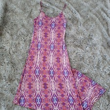 Forever 21 Colorful Kaleidoscope Print  Spaghetti Strap Maxi Dress Size Small
