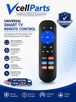 Replaced Remote fit for ROKU 1/2/3/4 HD, LT, XS, XD Express/Premiere/Ultra