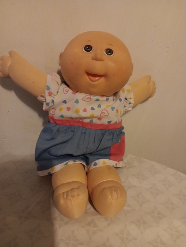 Cabbage Patch Doll Baby 1990 First Edition Hasbro Xavier Roberts VTG  CPK outfit