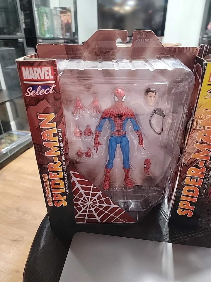 Diamond Select Marvel Espectaculares Figuras de Spider-Man y Spider-Man Nuevas en Caja Foto 2 de 4