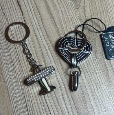 Edelstahl Schlüsselanhänger 2er Set
