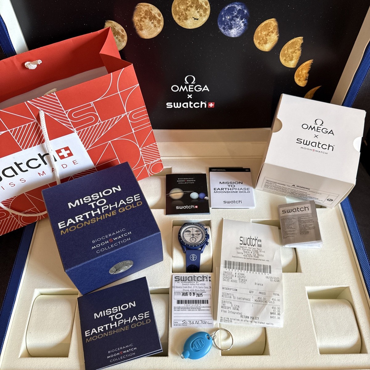 Omega x Swatch Snoopy Mission To Earthphase Moonshine Gold Brand - Main Image