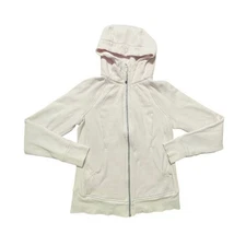 Lululemon Athletica Scuba Hooded Full Zip Performance Jacket Pink Size 8 Women