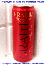 Empty Drink Can GRATTI Fratelli Fragolino Rosso 330 ml. Ukraine 2022 Top Open