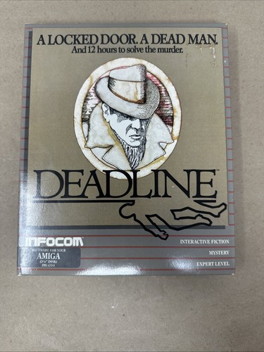 {MINT} Deadline Infocom 1982 AMIGA MS-DOS Game Mystery Detective RARE
