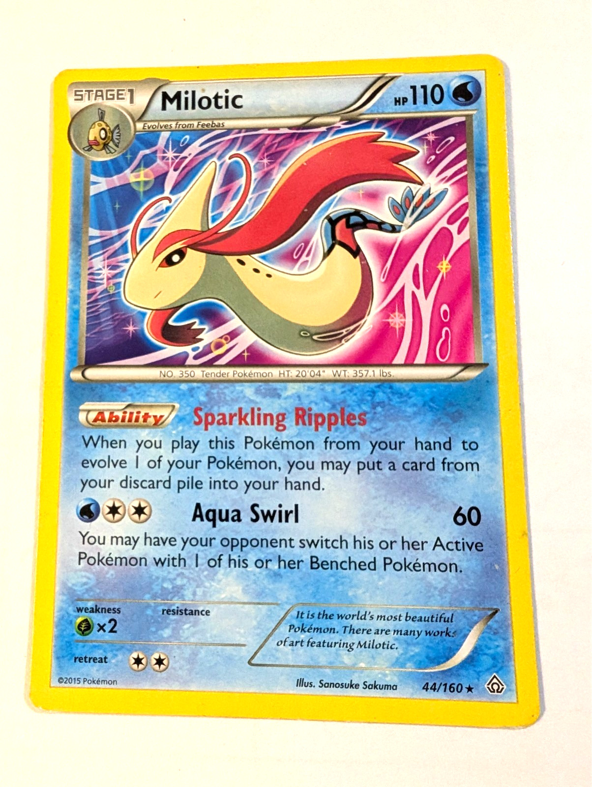 Pokémon Card - Milotic 44/160 Pokemon