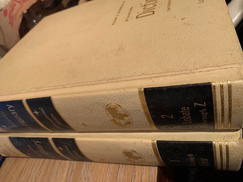 Vintage Funk & Wagnall’s Standard Dictionary 2 Book Set @1965