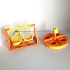 Vintage Fisher Price Little People Swing Set & Merry Go Round Playground